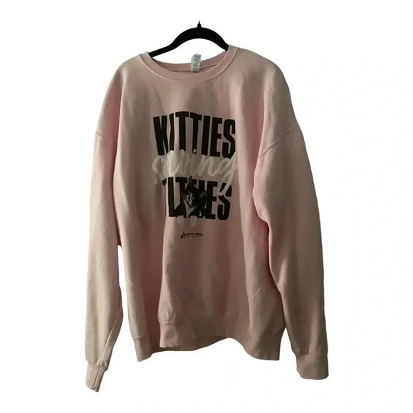 Jerzees Tops - Kitties Saving Titties EUC Jerzees Nublend size xl